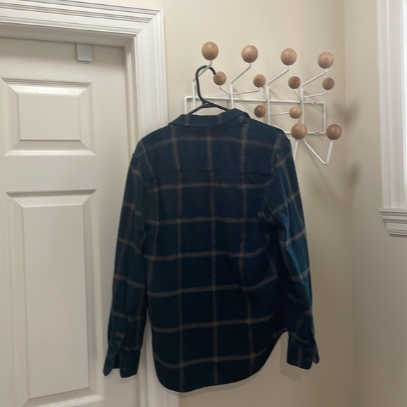 Madewell - Easy Fit Cozy Soft Casual Button Down - Plaid - Green - XS - Picture 8 of 8